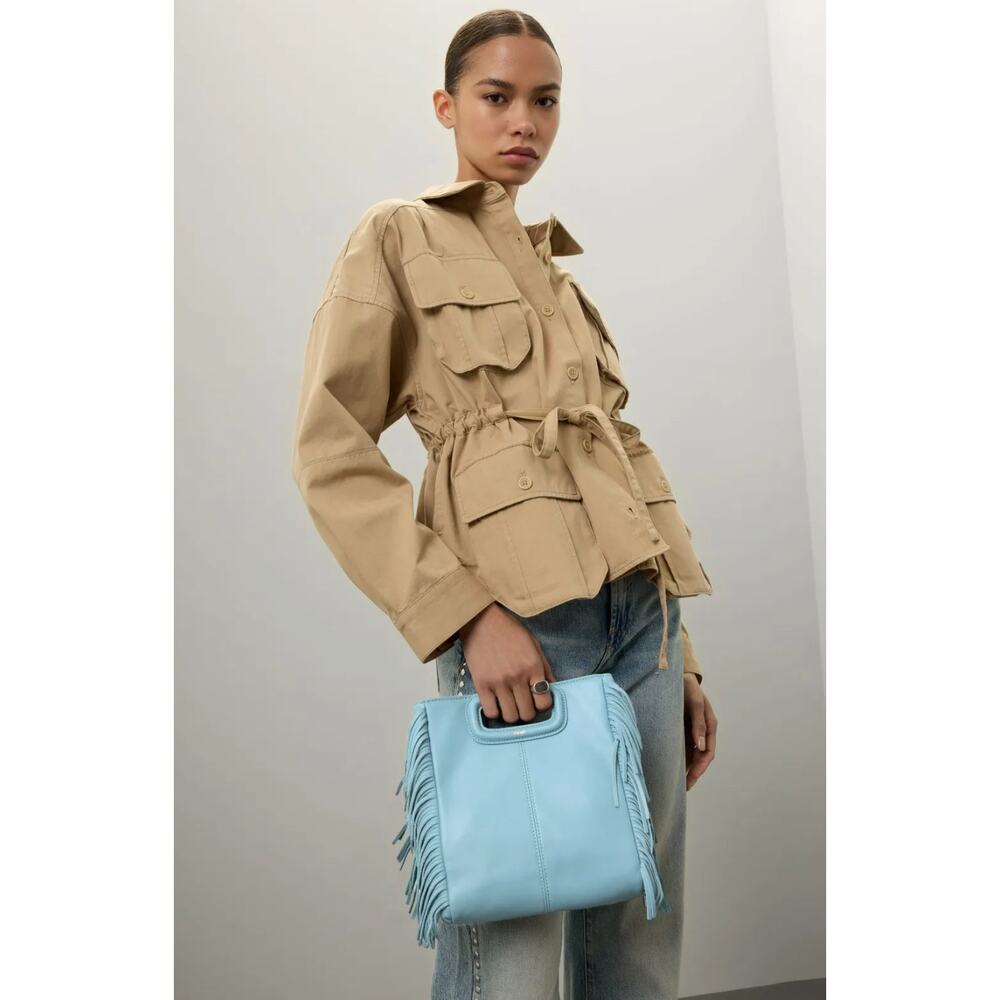 Maje Fringe Leather Bag - Picture 2 of 8